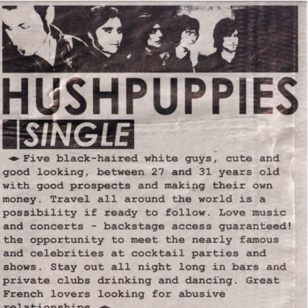 HUSHPUPPIES "SINGLE" VINYLE