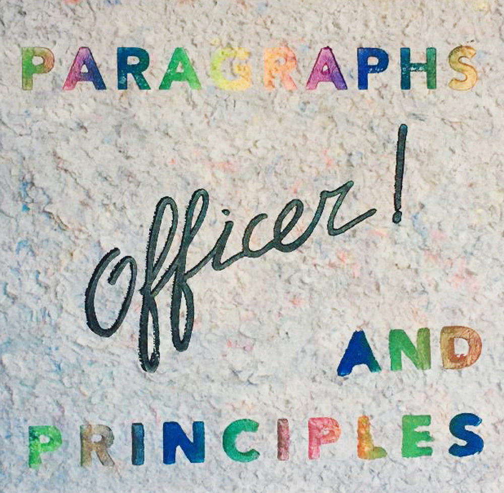 OFFICER - PARAGRAPHS & PRINCIPLES - LP - VINYL 33 TOURS DISQUE VINYLE LP PARIS MONTPELLIER GROUND ZERO PLATINE PRO-JECT ALBUM