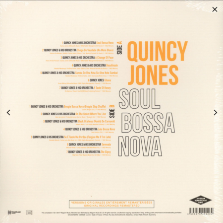 Quincy Jones - Soul Bossa Nova VINYL 33 TOURS DISQUE VINYLE LP PARIS MONTPELLIER GROUND ZERO PLATINE PRO-JECT ALBUM TOURNE-DISQUE