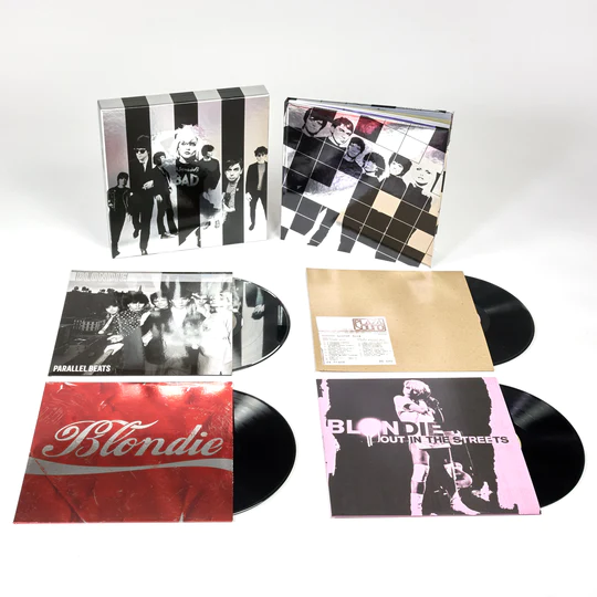 Blondie - Against The Odds: 1974 – 1982 coffret 4 vinyles 4 lp's boxset VINYL 33 TOURS DISQUE VINYLE LP PARIS MONTPELLIER GROUND ZERO PLATINE PRO-JECT ALBUM TOURNE-DISQUE