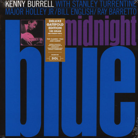 BURRELL, KENNY - MIDNIGHT BLUE - LP - VINYL 33 TOURS DISQUE VINYLE LP PARIS MONTPELLIER GROUND ZERO PLATINE PRO-JECT ALBUM TOURNE-DISQUE