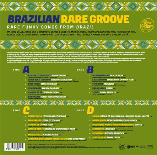 Brazilian-Rare-Groove Brazilian-Rare-Groove - VINYL 33 TOURS DISQUE VINYLE LP PARIS MONTPELLIER GROUND ZERO PLATINE PRO-JECT ALBUM TOURNE-DISQUE