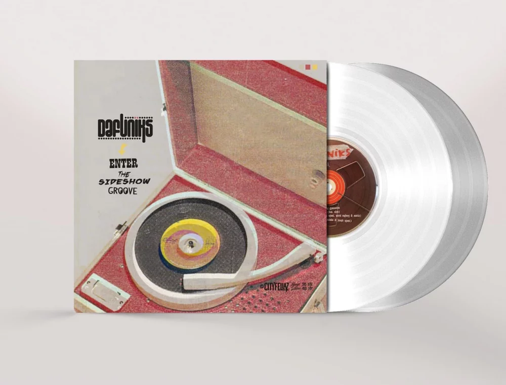 Enter The SideShow Groove - 2LP (White & Grey) by Dafuniks