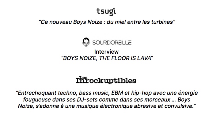 BOYS NOIZE released his long-awaited fifth studio album + - (pronounced Polarity)