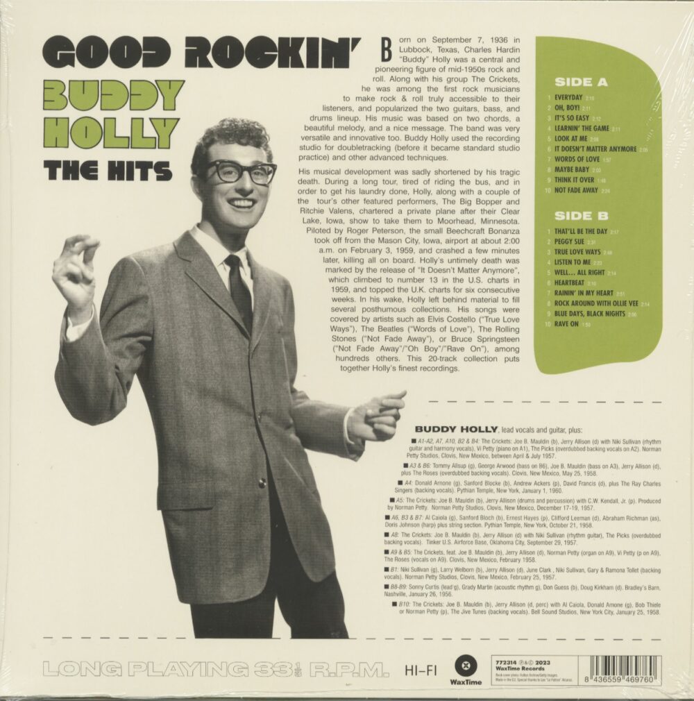 HOLLY, BUDDY – GOOD ROCKIN’ (THE HITS) – LP