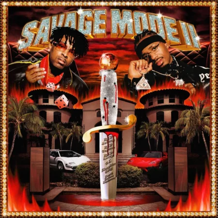 21 SAVAGE & METRO BOOMIN - SAVAGE MODE II (TRANSLUCENT RED VINYL) - LP 01