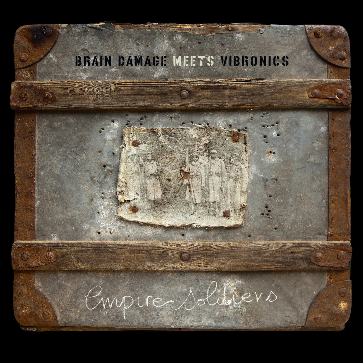 BRAIN DAMAGE MEETS VIBRONICS - EMPIRE SOLDIERS - LP