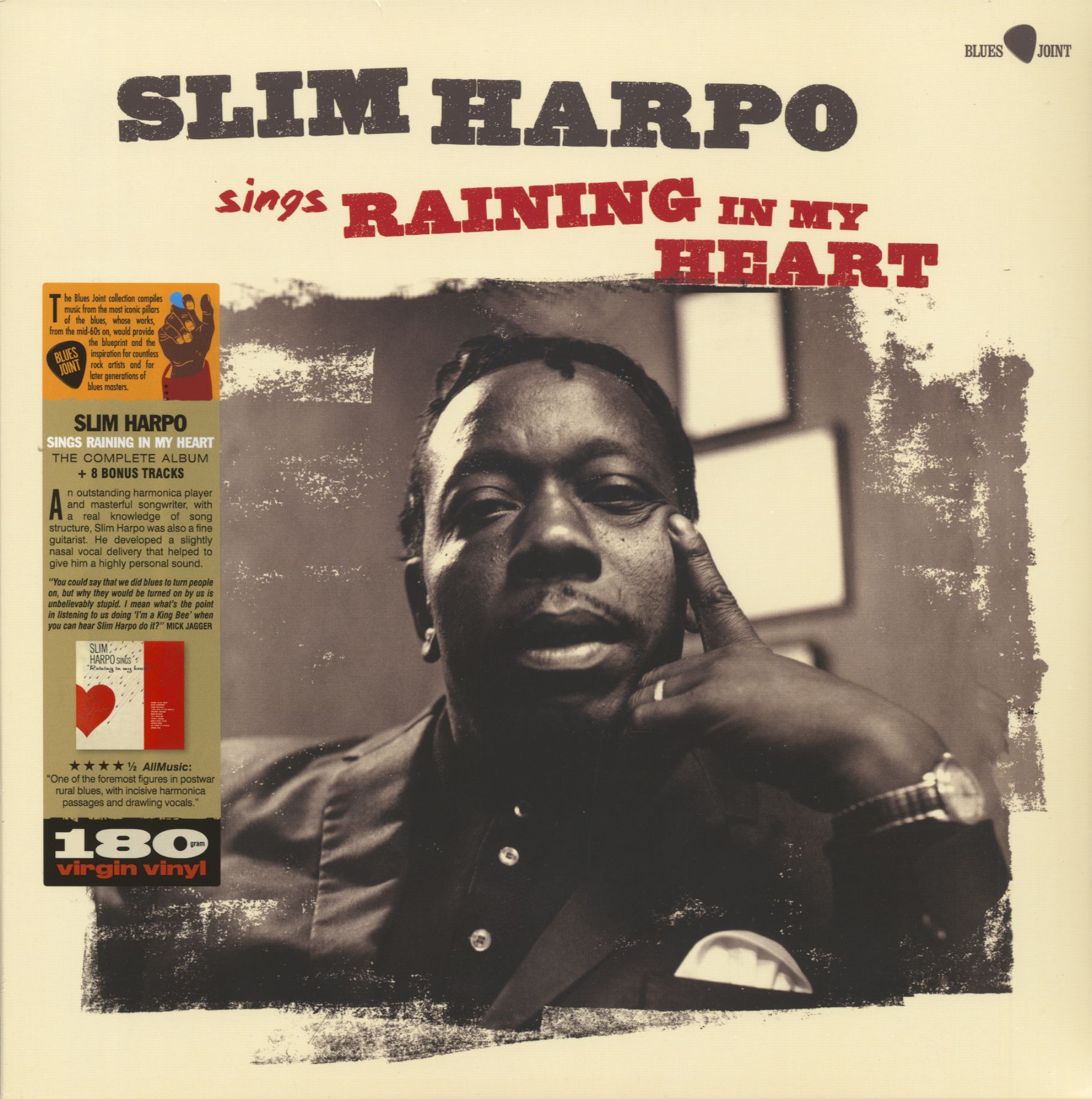 SLIM HARPO - SINGS RAININ' IN MY HEART (180GR VINYL) - LP