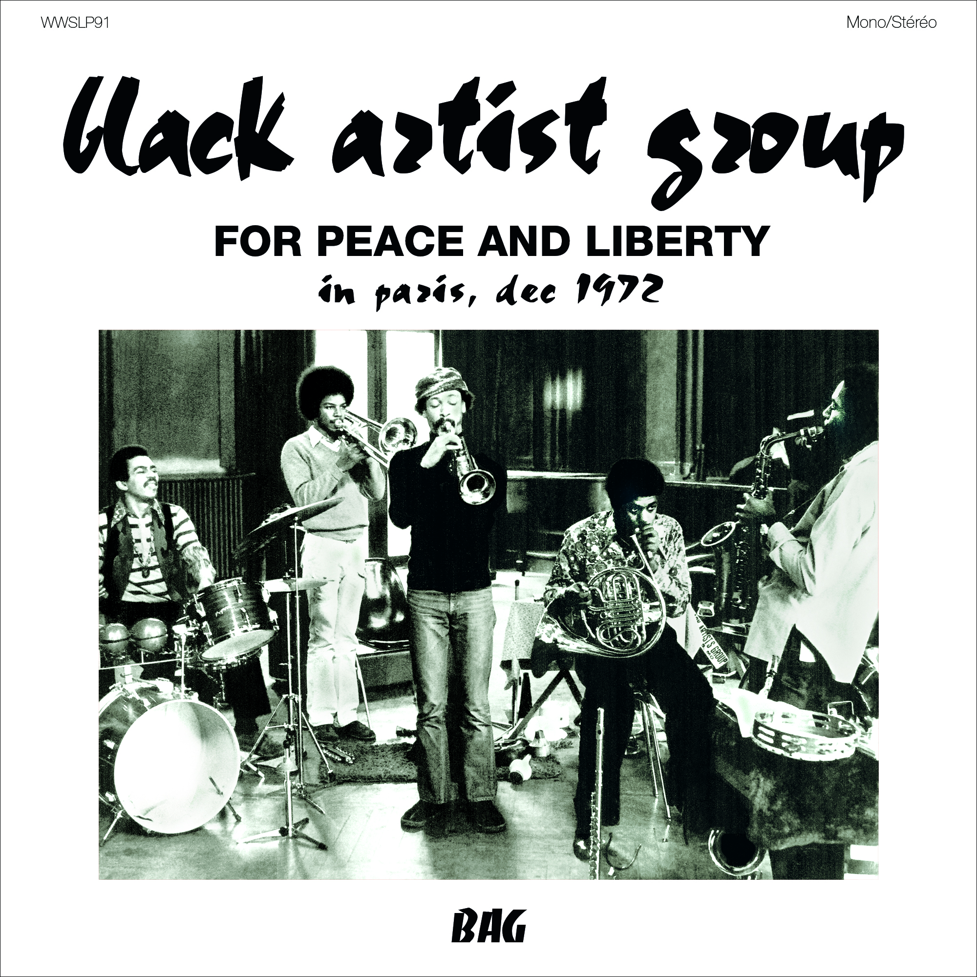 BLACK ARTIST GROUP - FOR PEACE AND LIBERTY - LP