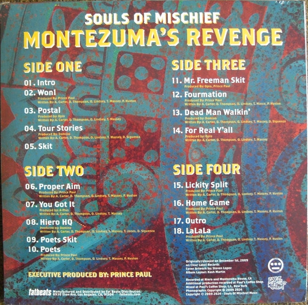 SOULS OF MISCHIEF - MONTEZUMA'S REVENGE (15TH ANNIVERSARY EDITION 2LP) - LP