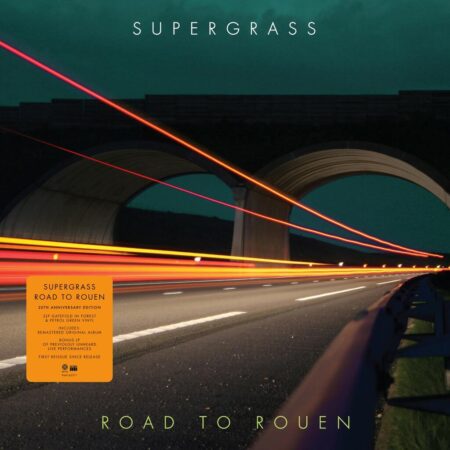 Supergrass célèbre les 20 ans de Road to Rouen, leur cinquième album studio avec une édition augmentée de l’album : Titres live et studio inédits, Album entièrement remasterisé pour 2025, livret 16 pages avec notes exclusives signées Mark Radcliffe. Edition 2LP vinyles 140g vert pétrole et vert forêt en pochette Gatefold. Le titre de l'album fait référence à la ville française où l’album a été enregistré, mais aussi à Road to Ruin, l’album des Ramones sorti en 1978.