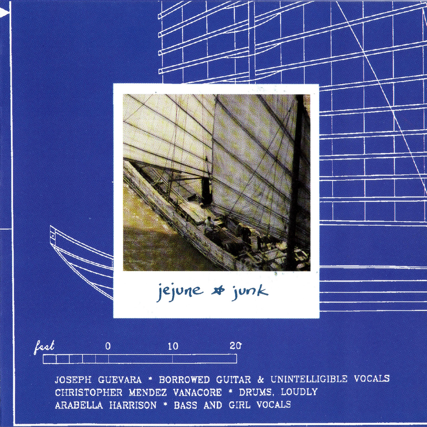 Le premier album des « réfugiés » de l’école de musique de Boston, sorti en 1997. Qualifié de « Junk » par la bassiste/chanteuse/ingénieure Araby Harrison, les huit titres qu’il contient mettent en avant l’affinité de Jejune pour le pop-punk et ses aspirations alt-rock, portées par une énergie juvénile digne du push pit. On s’y perd dans un échantillon géographique de 30 minutes mêlant Gilmangaze, Midwest emo et hardcore massachusettien, remasterisé et rafraîchi à partir de l’atlas d’origine aux coins écornés. Duct tape non inclus.