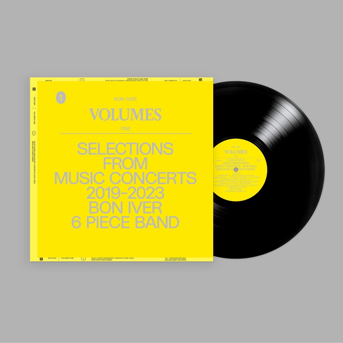 BON IVER VOLUMES: ONE "SELECTIONS FROM MUSIC CONCERTS 2019-2023"