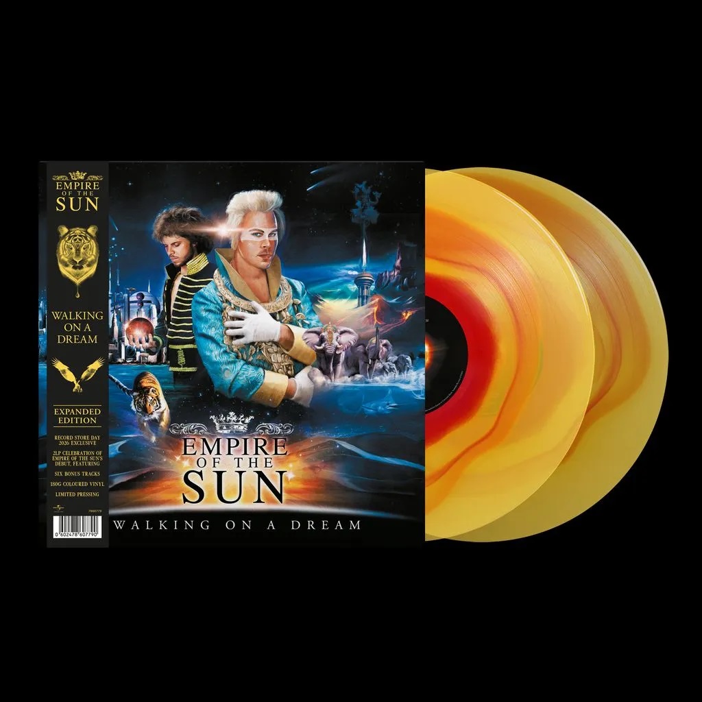 A l’occasion du RSD 2026, retrouvez le 1er album du groupe Empire of The Sun dans une édition deluxe de couleur, agrémentée de six titres bonus extraits du Walking On a Dream Tour, dont cinq sont des inédits.