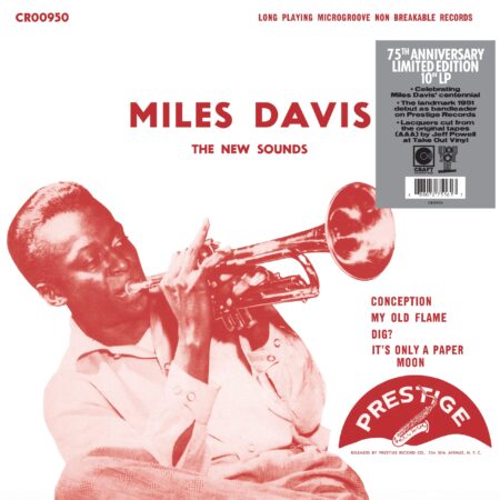 Édition limitée et exclusive de « The New Sounds » de Miles Davis, premier album en tant que leader, enfin réédité pour le 75ᵉ anniversaire et le centenaire de l’artiste en 2026. Pressé sur vinyle 10″ à partir des bandes mono originales (AAA) par Kevin Gray chez Cohearent Audio, ce disque offre une fidélité sonore préservée. Un incontournable pour les passionnés de jazz, présenté dans une pochette « tip-on ».