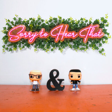 Jack Callahan et Jeff Witscher étaient épuisés. Depuis le début du millénaire, ils écumaient la scène musicale expérimentale underground américaine, sous des pseudonymes plus ou moins connus : Rene Hell, Marble Sky, die Reihe, et bien d'autres. Leur premier album, Think Differently, était le fruit d'une convergence de plusieurs aboutissements : la dissolution de leur scène underground et, en grande partie à cause de cela, la musique abstraite qu'ils composaient séparément et ensemble depuis toujours ne trouvait plus le même écho. Quelle autre voie s'offrait à eux que celle de la pop ? Alors pourquoi ne pas suivre le courant ? Créer un album pop rock, hymne à la guitare, typique du début du millénaire, sur le thème de musiciens underground vieillissants qui ne veulent plus faire de noise. Eh bien, Sorry to Hear That est un album qui parle de Think Differently. Si Think Differently était un album méta-conceptuel, Sorry to Hear That est un album méta-méta-conceptuel. Méta Méta+Hodos. Enregistré sur une période de neuf mois suivant la sortie de leur premier album, ce disque témoigne d'une période de bouleversements personnels et professionnels. L'optimisme initial suscité par l'attention portée à « Think Differently » s'est rapidement mué en fanatisme, pour ensuite sombrer dans la peur, la déception et la rupture. L'album qui en résulte est à la fois un témoignage et un récit de cette époque. « Sorry to Hear That » est une suite méta qui reprend là où le premier s'était arrêté, tant sur le plan sonore que conceptuel. On y retrouve davantage de guitares, de breakbeats, une introspection mélancolique plus marquée et une autodérision teintée d'humour. Il retranscrit parfaitement l'intention du duo dès le départ : un album percutant, riche en commentaires des deux camps, celui des musiciens et celui des artistes. L'album Sorry to Hear That comprend de nombreuses apparitions d'invités, anciens et nouveaux, camarades des tranchées de la musique indépendante : Marlon DuBois, chef de file de Shed Theory, Dylan Baldi et Jayson Gerycz de Cloud Nothings, Flannery Silva alias F.G.S., Jazz Lambaux et d'autres.