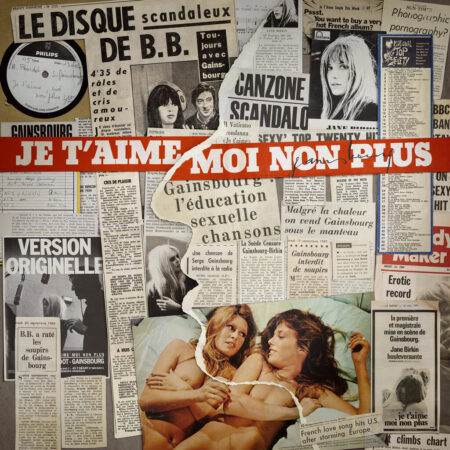 Écrite pour la bande originale du film Les Cœurs verts (1966), sous le titre Scène de bal « Je t’aime… moi non plus » connaît quatre versions : celle avec Brigitte Bardot (restée inédite à l’époque), l’iconique duo avec Jane Birkin en 1969, et son prolongement dans le film Je t’aime moi non plus (1976). Œuvre scandaleuse devenue culte, elle incarne l’audace et le rayonnement international de Gainsbourg. Edition etched vinyle anniversaire. Une face gravée avec les 4 titres. Une face picture