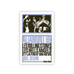 Le 6 décembre 1969, un grand festival gratuit réunit, devant une foule immense, Santana, Jefferson Airplaine, les Flying Burrito Brothers, Crosby, Stills, Nash and Young, Grateful Dead (qui finalement ne jouera pas) et les Rolling Stones, sur le circuit automobile d'Altamont, non loin de San Francisco. Mais très vite, ce qui devait être la réponse de la Côte Ouest aux « trois jours de paix, de musique et d'amour » du festival de Woodstock , tourne au cauchemar. Une horde de Hells Angels brutaux et défoncés, assurant la sécurité du show, envahissent la scène, rossent plusieurs musiciens et font régner une terreur qui s'achèvera dans la soirée par le meurtre d'un spectateur, alors que Mick Jagger et ses hommes plaquaient les derniers accords de « Under My Thumb ». Un documentaire de 1970, Gimme Shelter, évoque ces événements à chaud. Ce livre de Joel Selvin est d'une autre nature, et apporte aujourd'hui des éléments inédits et de nouveaux éclairages sur cette Bérézina. A partir de plus d'une centaine de témoignages (musiciens, Hells Angels, policiers, roadies, secouristes, familles des victimes et du tueur...), le journaliste vétéran du SanFrancisco Chronicle retrace en détail, et parfois avec les accents d'un véritable document « true crime », les nombreux étapes d'un drame qui allait rester comme un des jours les plus noirs de toute l'histoire du rock, détaille les rouages d'une tragédie américaine qui allait faire définitivement faire basculer les sixties peace & love dans une nouvelle ère, plus dure, plus sombre.