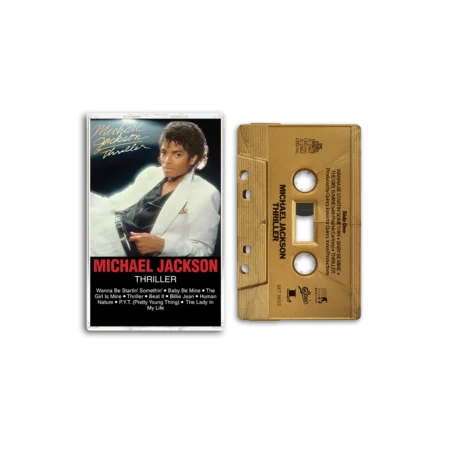 Pour la toute première fois, Thriller de Michael Jackson est disponible en Gold Metallic cassette, célébrant l’album le plus vendu au monde et le premier album certifié triple Diamond par la RIAA. Sorti en 1982, Thriller a changé à jamais l’histoire de la pop, avec sept titres classés dans le Top 10 américain, dont « Billie Jean », « Beat It » et « Thriller », et a permis à Michael de remporter un record de huit Grammy Awards en une seule soirée.