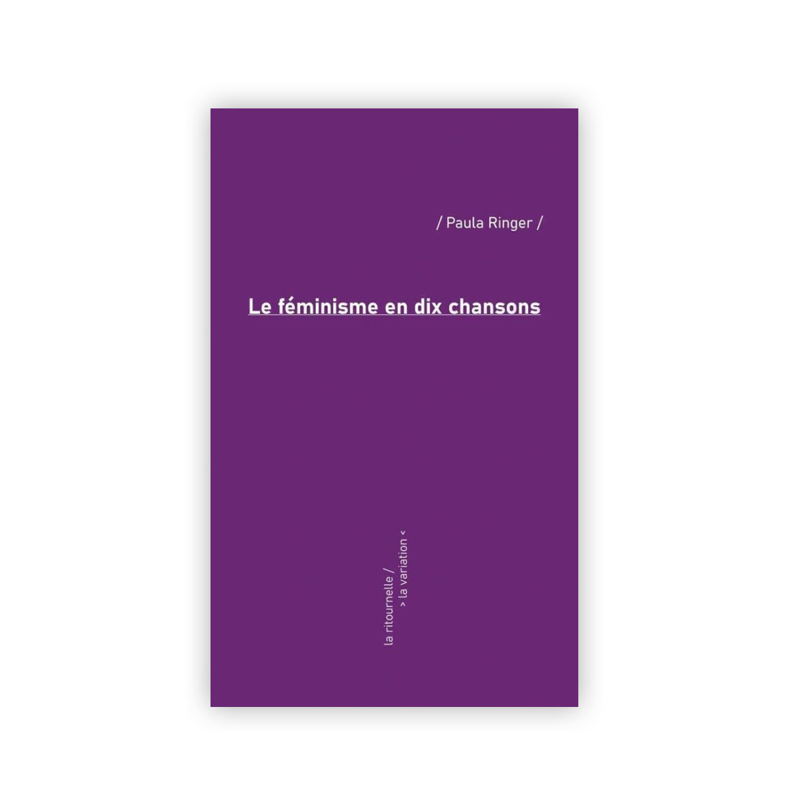 Pendant trop longtemps, la musique a été une affaire d’hommes. Heureusement, plusieurs groupes de femmes ont réussi à imposer leur(s) voix et à s’approprier la musique. Paula Ringer s’intéresse à un ensemble de groupes et d’artistes qui ont décidé de s’approprier une forme profondément masculine : le rock. Dans le rock anglo-saxon, les groupes de filles veulent reconquérir un territoire majoritairement masculin, voire misogyne, qui éloigne ou mystifie les femmes. Il sera donc avant tout question de groupes féminins et féministes, américains et anglais et influencés par le mouvement punk. Mais aussi de pop française avec Brigitte Fontaine et les chansons écrites par Agnès Varda et interprétées par le groupe Orchidée pour le film L’une chante, l’autre pas. L’ensemble des chansons choisies par Paula Ringer transmettent un message féministe en vue de contester le système patriarcal. 12 x 19,5 cm 150 pages couverture souple avec rabats Fabriano Colore Viola 200g collection : la ritournelle ISBN : 978-2-38389-034-8 Parution : 05 mai 2023